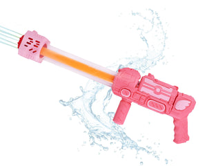 Toyshine 49CM Truck Shape Long Range Outdoor Air Pump 5 Hole Spray Water Gun Toy for Summer Swimming Pool Party Holi Water Toy Gun for Girls Boys Kids 3+, Pink