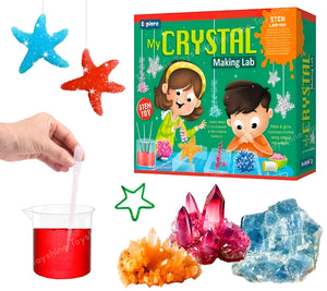 Toyshine Crystal Making Lab STEM Educational Learning Creative Fun Science Project DIY Activity Toy Kit for Boys and Girls 8+