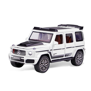 Toyshine 1:32 Scale Die Cast Benz Model Vehicle Toy Car with Music and Lights Along with Pull Back Function, Opening Doors and Back Feature for Kids Boy Girl 3+, White