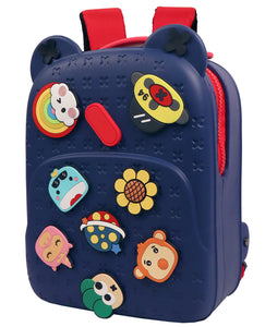 Toyshine 13" Ultralight EVA Cute Kids Toddler Waterproof Kawaii Backpack Plush Toy Cartoon Children Bag for 3~8 Years -Blue