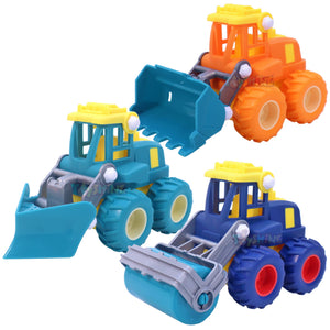 Toyshine Pack of 1 Realistic Truck Construction Miniature Toy Road with Moving Parts Actions, Friction Powered - Design May Vary
