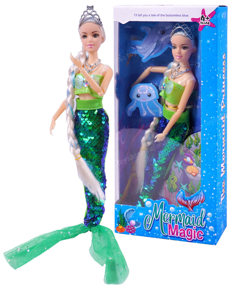 Toyshine Mermaid Magic Beautiful Doll with Long Baired Hair