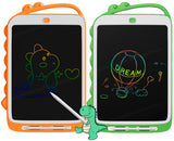 Toyshine Pack of 2 Writing Tablets 10'' LCD Tab for Kids Drawing Pad Doodle Board Scribble for Old Boys/Girls Birthday Return Gifts Education Learning Toys - Green & Orange