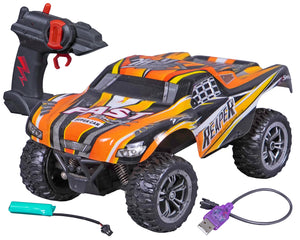 Toyshine High Speed Remote Control Car for Kids Adults 1:18 Scale 20 KM/H Off Road Monster Trucks, 2.4GHz All Terrain Electric Toy - Yellow