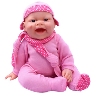 Toyshine 12 Inches Realistic Angel Baby Doll for Kids Girl Toddler Babies for Birthday Return Gift- Pink