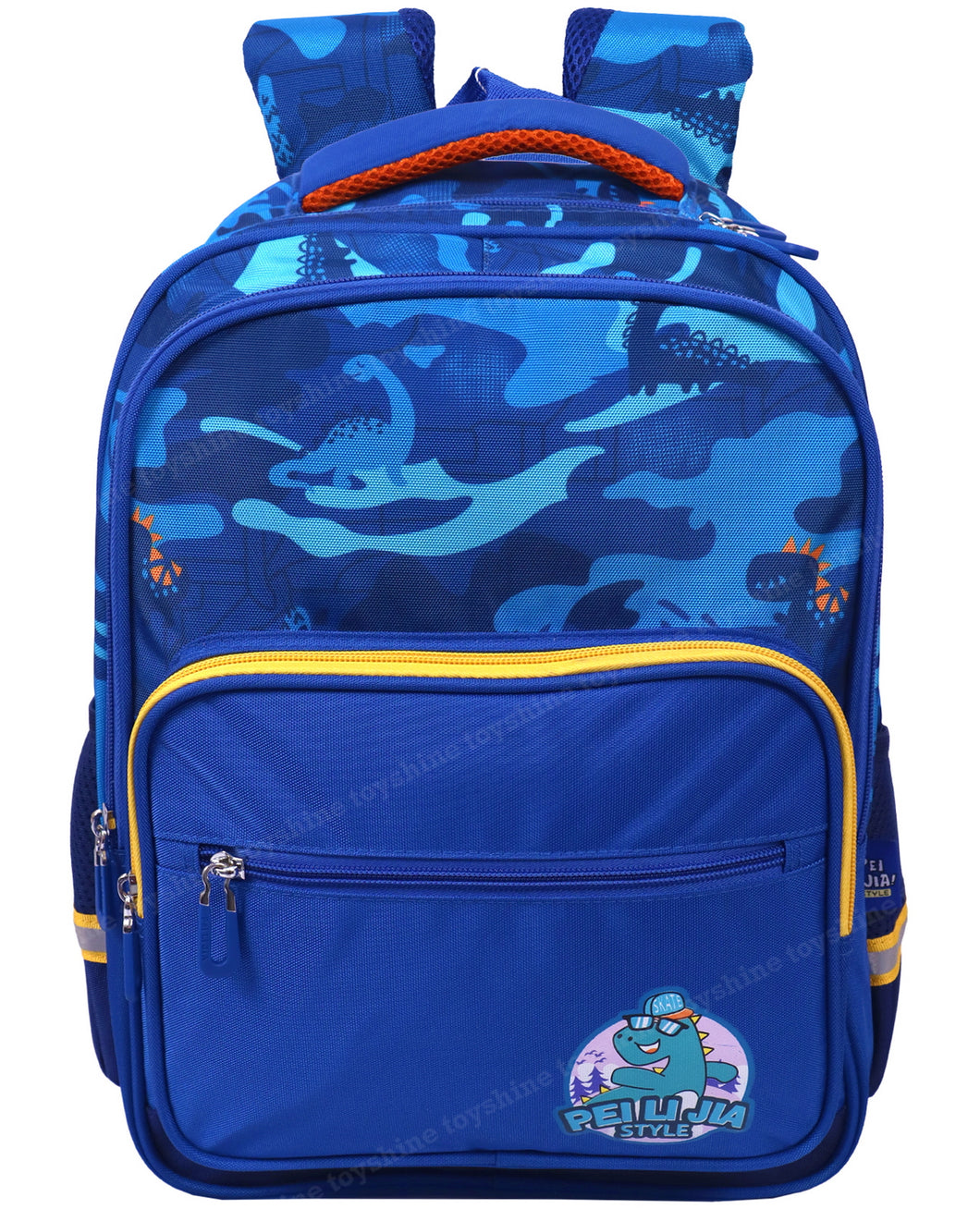 Toyshine Dinosaur High School College Backpacks 16 inches for Teen Girls Boys Lightweight Bag- Blue