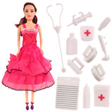 Toyshine Alia Doll with Medical equipments, Furniture & Accessories Toys for Kids Role Play Set for Age 3+