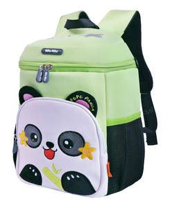 Toyshine 12" Panda Face Backpack for Kids Girls Boys Toddler Preschool Bag Casual Shoulder Daypack Bag (30cm,Green)