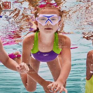 Spanker Swimming Goggles( Icee Cool ) Anti-Fog Anti-UV Youth Swim Glasses Leak Proof, Sky Blue SSTP
