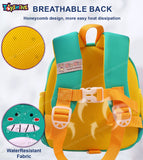 Toyshine My Dear Dino Backpacks for Kids Girls Boys Cute Dinosaurs Dino Toddler Backpack Preschool Nursery Travel Bag - Mini Size - Green