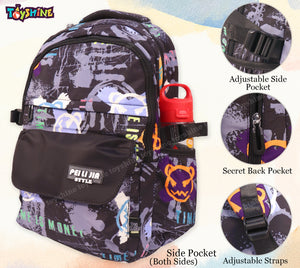 Toyshine High School College Backpacks for Teen Girls Boys Lightweight Bag - Black Camouflage