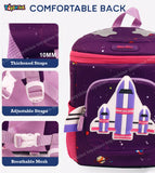 Toyshine 10" Space Shuttle Backpack for Kids Girls Boys Cute Toddler Backpack Preschool Nursery Travel Bag - Purple