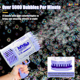 Toyshine 69 Holes Big Powerful Machine Bubble Bazooka Gun Toys for for Kids Adults, Bubble Makers, Big Rocket Boom Bubble Blower Best Gifts - Purple