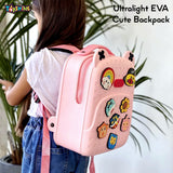 Toyshine 13" Ultralight EVA Cute Kids Toddler Waterproof Kawaii Backpack Plush Toy Cartoon Children Bag for 3~8 Years - Pink