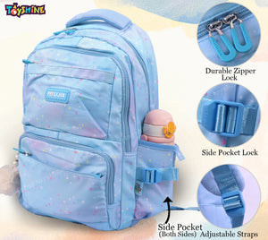 Toyshine Star High School College Backpacks for Teen Girls Boys Lightweight Bag - Blue