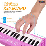 Toyshine Portable 32 Keys & 32 Melody Sound Mini Keyboard Piano Musical Toys for Babies and Kids, 3+ Years Kids Piano