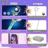 Toyshine Princess Fairy Magic Wand Moon Styling Stick Flashing Toy with Music and Light for Kids - D