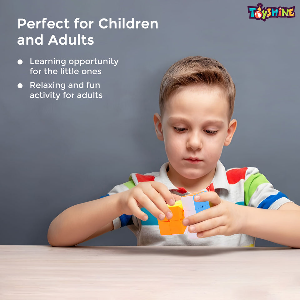 Toyshine 3x3x2 Stickerless Smooth Play Speed Cube Speedy Stress Buster Brainstorming Puzzle for Kids & Adults