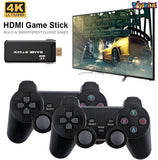Toyshine Wireless USB Video Game Console Game Stick Built-in 3000 Classic Games 8 Bit Mini Retro Controller HDMI Output Dual Player- 4K Ultra HD Game Stick
