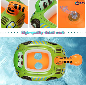 Toyshine Inflatable Excavator Theme Swimming Pool Tub Tube Water Play Centre Toy for Kids - 78 x 58 Cms