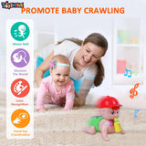 Toyshine Battery Powered Cute Adorable Crawling Baby with Dazzling Lights and Dynamic Sound Musical Interactive Toy for Babies & Kids