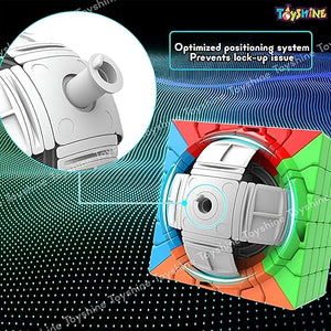 Toyshine 6X6X6 Stickerless Smooth Play Speed Cube Speedy Stress Buster Brainstorming Puzzle for Kids & Adults