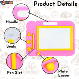 Toyshine Magnetic Slate Toy | Easy-to-Use, Non-Toxic Writing & Drawing Board for Kids | Perfect for Learning to Write, Read, and Draw (Multicolor)
