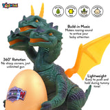 Toyshine DIY Multi-Head Dinosaur Toys for 3+ Year Old, Movable Electric Dinosaur Toys with Lights Roar Sound Swinging Wings Tails Educational Gifts for Kids