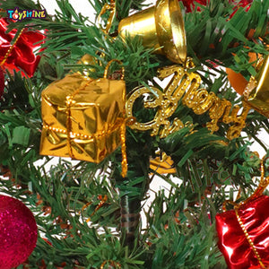 Toyshine Christmas Party Decoration 1 Ft Tall Christmas Tree with 12 Pcs Decoration Items and 10 Christmas Hats X Mas DecorationToy for Kids
