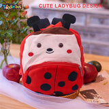 Toyshine Cute Kids Toddler Backpack Plush Toy Ladybug Cartoon Children Bag for 2~5 Years Baby