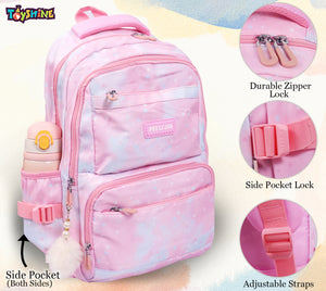 Toyshine Star High School College Backpacks for Teen Girls Boys Lightweight Bag-Pink