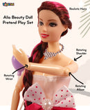 Toyshine Alia Beauty Doll Pretend Play Set with Accessory Gift for Girls Kids Role Play Set for Age 3+