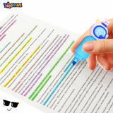 Toyshine 6 IN 1 Space Highlighter Pen Set, Pastel Colors Highlighter Set, Chisel Tip Marker Pens for Adults Kids Students School Supplies, Birthday Party Return Gift Party Favor for kids
