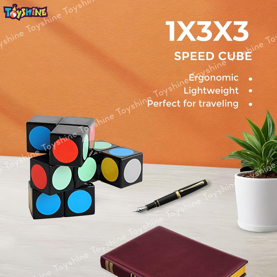 Toyshine 1x3x3 Super Floppy Smooth Play Speed Cube Stress Buster Brainstorming Puzzle for Kids & Adults - B