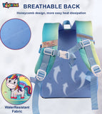 Toyshine 12" Unicorn Backpack for Kids Girls Boys Cute Toddler Backpack Preschool Nursery Travel Bag - BlueMulti