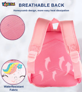 Toyshine 12" Cute Unicorn Backpack for Kids Girls Boys Toddler Backpack Preschool Nursery Travel Bag - Mini Size - Pink