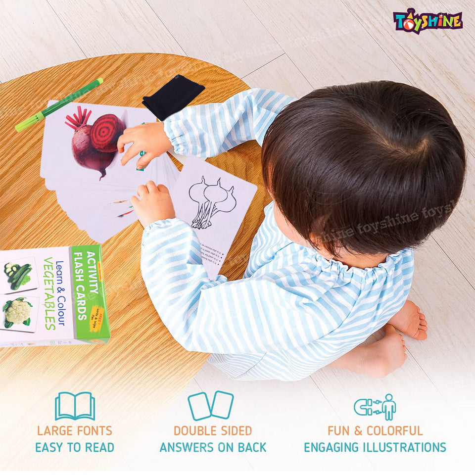 Educational Flash Cards Vegetables - T For Toys