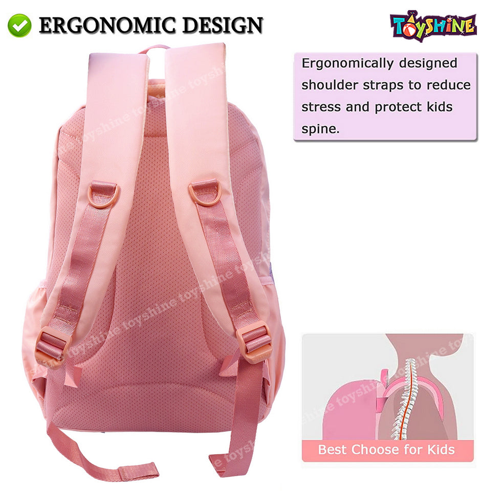 Toyshine Little Sweet School College Backpacks for Teen Girls Lightweight Bag- Pink