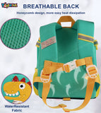 Toyshine11" Dinosaur Frappe Backpacks for Kids Girls Boys Cute Dino Toddler Backpack Preschool Nursery Travel Bag - Green