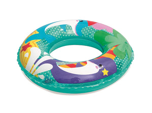 Toyshine 20'' Dolphin Pool Rings, Baby Pool, Swimming Rings for Kids, Inflatable Tubes, Summer Fun Water Toys for Kids, Party Fun, Beach Outdoor Party Supplies