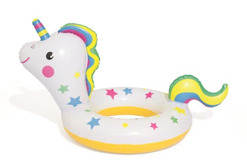 Toyshine 29'' Unicorn Pool Rings, Baby Pool, Swimming Rings for Kids, Inflatable Tubes, Summer Fun Water Toys for Kids, Party Fun, Beach Outdoor Party Supplies