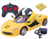 Toyshine 1:16 RC Opening Butterfly DoorsSuper Sports Car Kids Remote Control Car, with Remote, Battery - Yellow