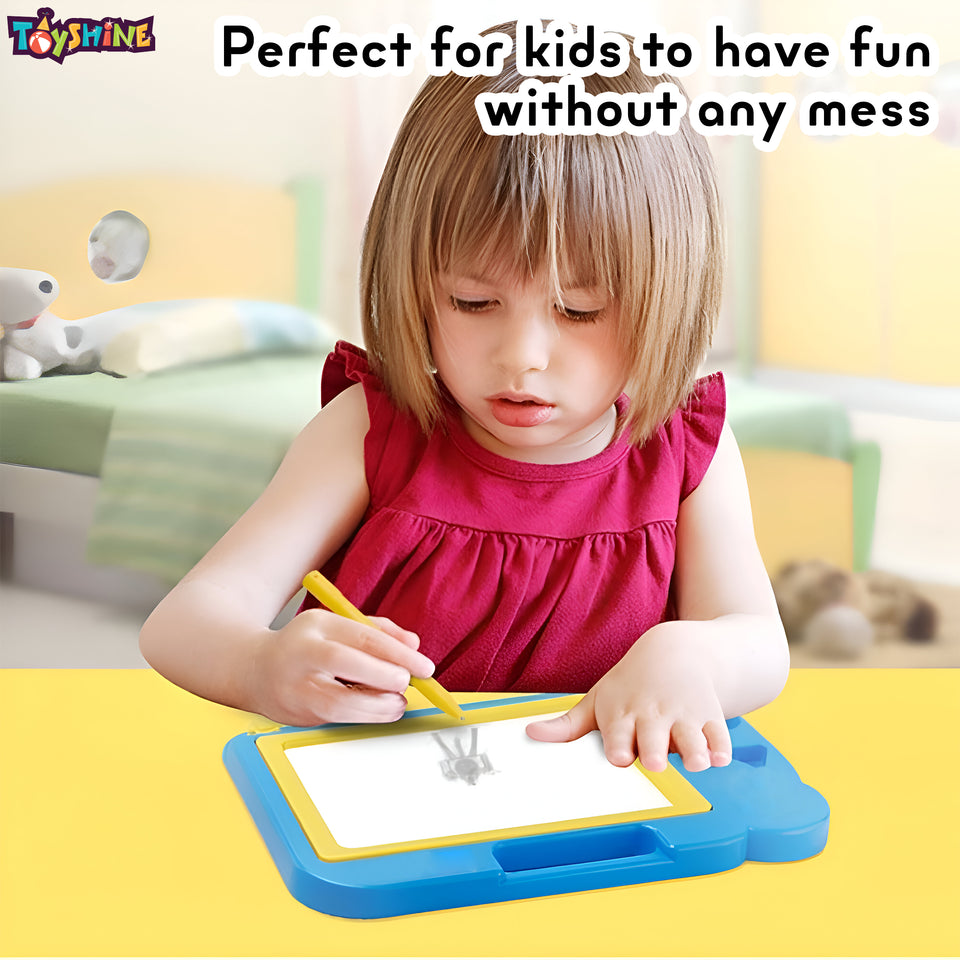 Toyshine Magnetic Slate Toy | Easy-to-Use, Non-Toxic Writing & Drawing Board for Kids | Perfect for Learning to Write, Read, and Draw (Multicolor)
