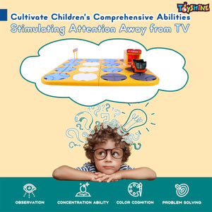 Toyshine 34 Pc DIY Maze Logic Road Builder Interactive Brain Teaser Puzzle Track Set with Parking Garage Educational Montessori Toy with Light and Music for Kids Gift for Boys Girls 3+