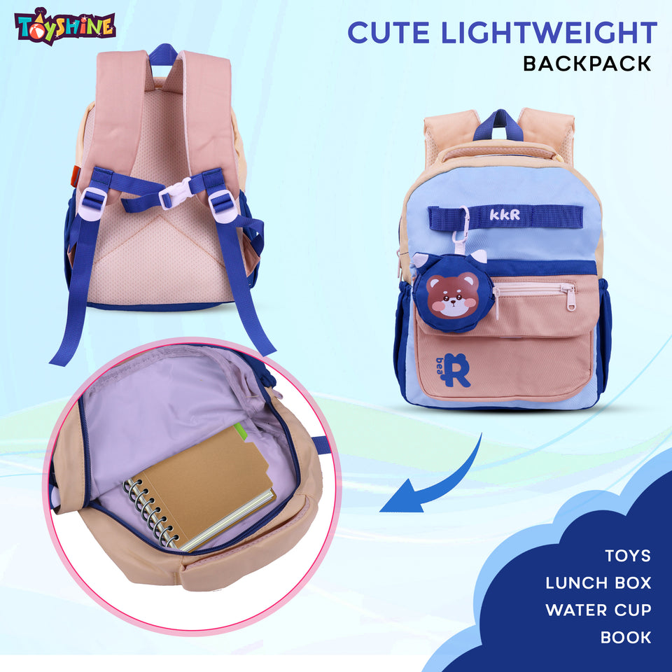 Toyshine 11" Cute Bear Design Kindergarten Backpack for Kids Girls Boys Toddler Backpack Preschool Nursery Travel Bag Picnic Bag, Mini Size - Multi Model B
