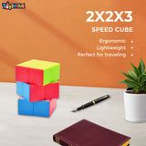 Toyshine 2x2x3 Stickerless Smooth Play Speed Cube Speedy Stress Buster Brainstorming Puzzle for Kids & Adults