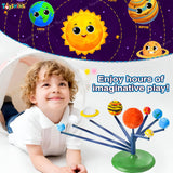 Toyshine My Working Solar System Assemble Paint and Learn DIY Planetarium Model Activity Kit STEM Educational Learning Creative Fun Cum Indoor Game for Boys and Girls 8+