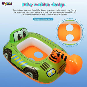 Toyshine Inflatable Excavator Theme Swimming Pool Tub Tube Water Play Centre Toy for Kids - 78 x 58 Cms