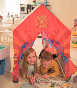 Toyshine Fire Station theme theme tent house Play Tent for Kids, Pretend Playhouse - BMulticolor