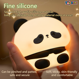 Toyshine Sad Panda Night Light Squishy Silicone 3-Level Dimmable LED Rechargeable Touch Lamp with Timer Function for Bedroom & Office